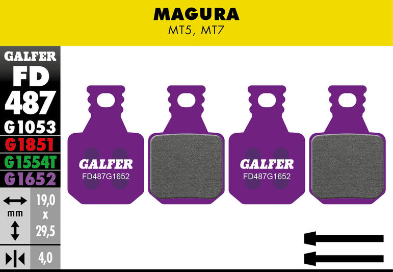 GALFER BRAKE PADS - MAGURA - MT5 & MT7