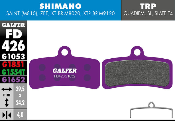 GALFER BRAKE PADS - SHIMANO XTR (9120) - SAINT & ZEE