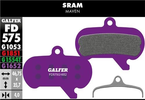 GALFER BRAKE PADS - SRAM & MAVEN