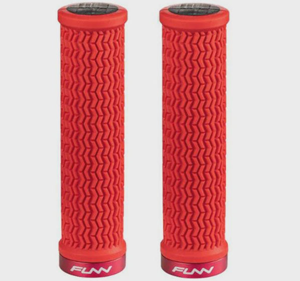 FUNN Grips - Holeshot - One Sided Lock - Triple Fin - 30.5mm - Red