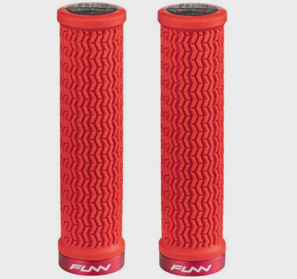 FUNN Grips - Holeshot - One Sided Lock - Triple Fin - 30.5mm - Red