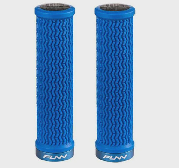 FUNN Grips - Holeshot - One Sided Lock - Triple Fin - 30.5mm - Blue