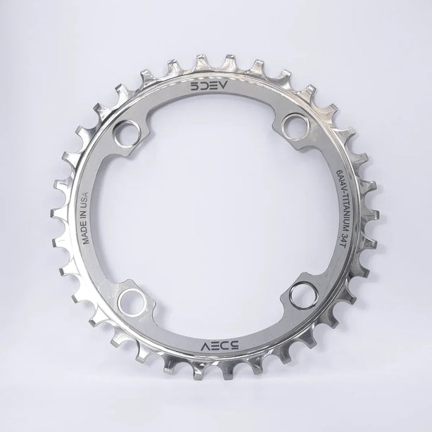 5DEV Titanium 104 BCD Chainring 36T