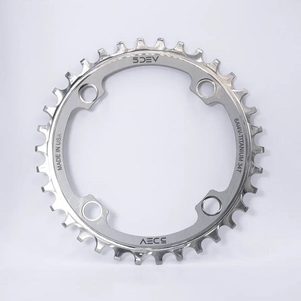 5DEV Titanium 104 BCD Chainring 36T