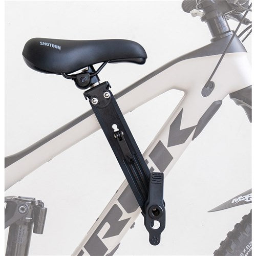 Kids Ride Shotgun Seat + Handlebar Combo – Black