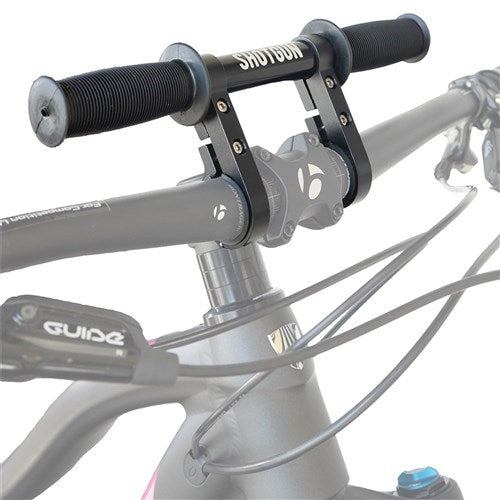 Kids Ride Shotgun Seat + Handlebar Combo – Black