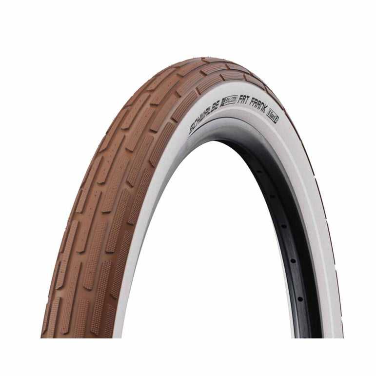 Fat Frank 26x2.35 Tube Brown/Whitewall+Reflex