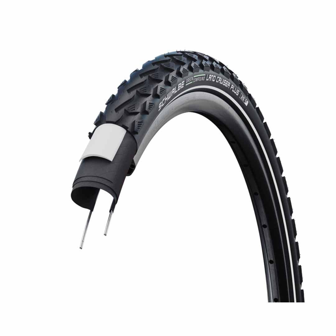 Land Cruiser Plus 28x1.75 Tube Black+Reflex