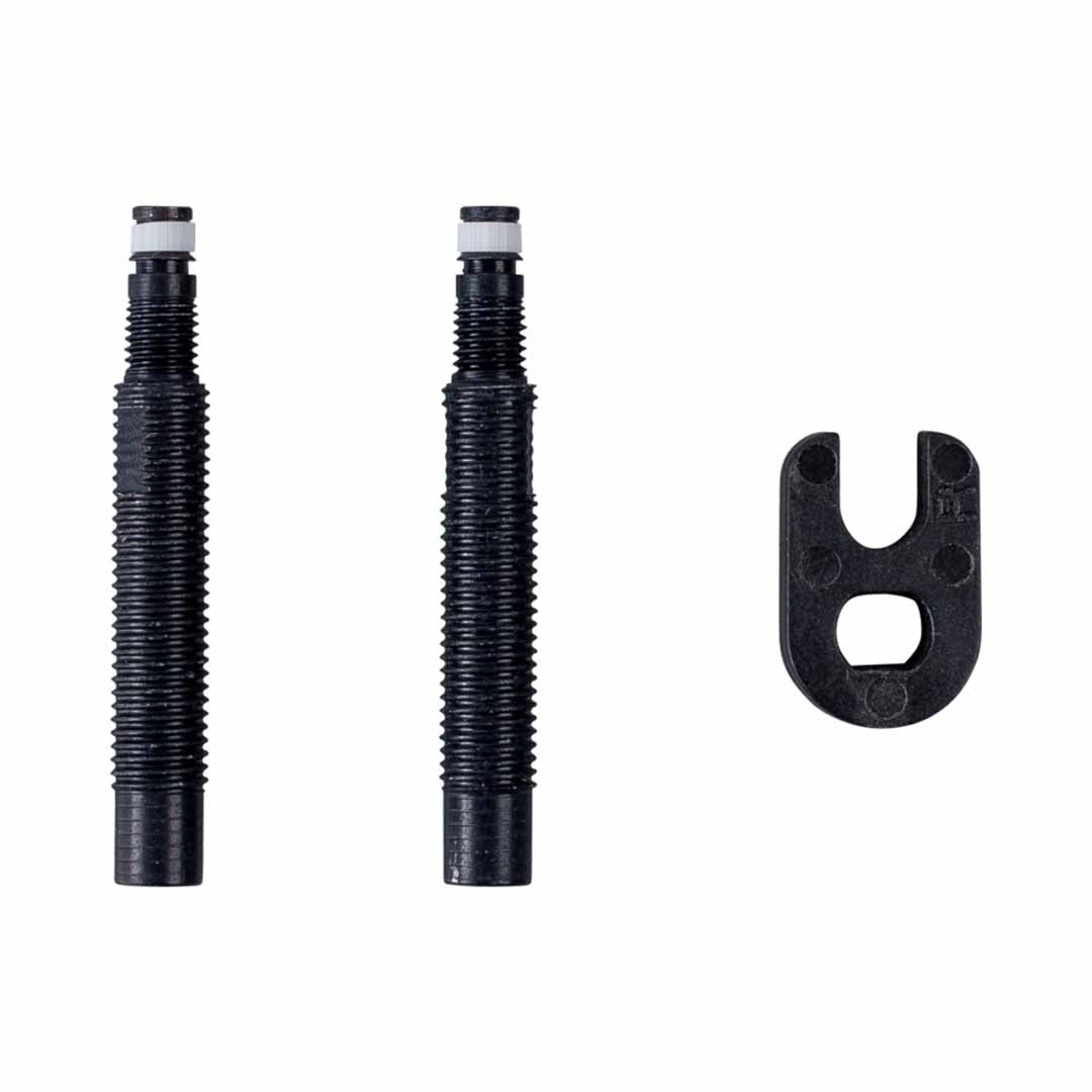Valve Extension 30 mm 2 per Set (10 Set in Bag) Alu, Black