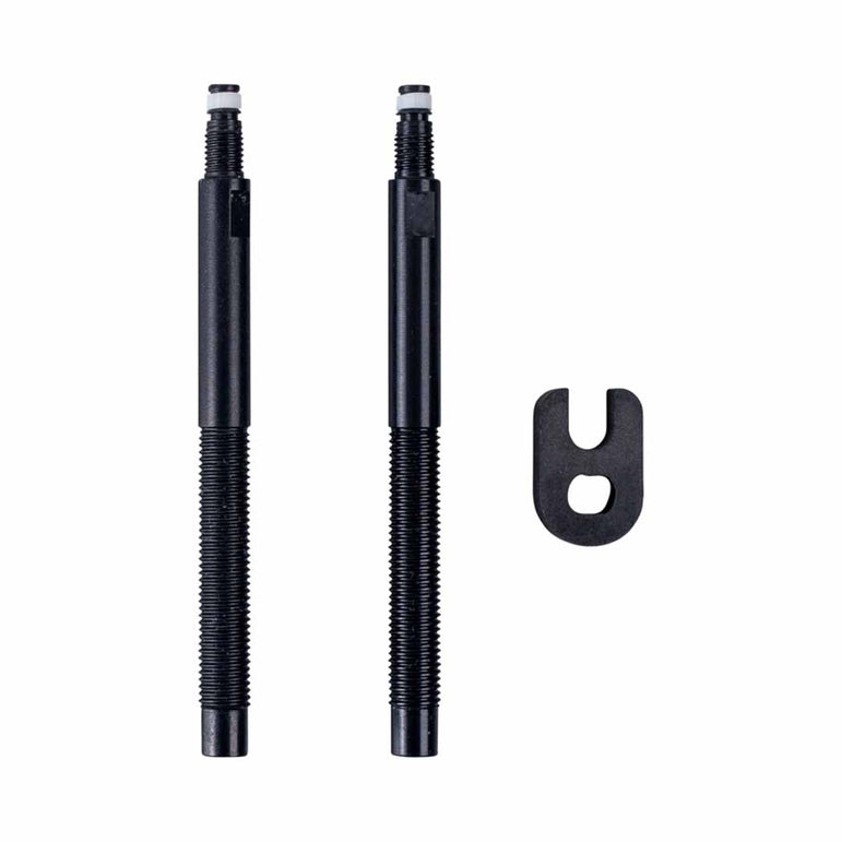 Valve Extension 65 mm 2 per Set (10 Set in Bag) Alu, Black